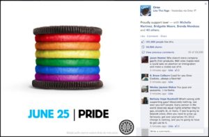 Oreo Pride Campaign 2012 featured on social media