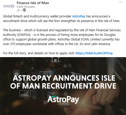 Finance IOM LinkedIn - 4th April
